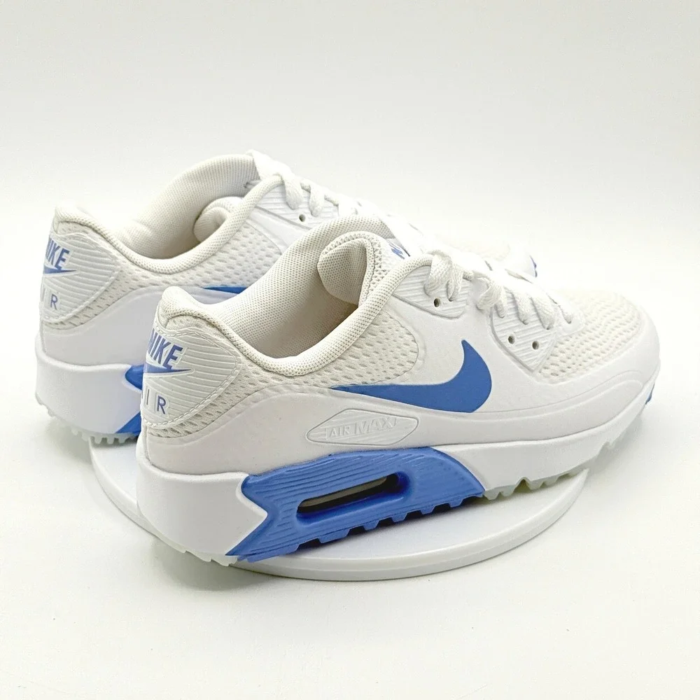Nike Air Max 90 G Golf Shoes / Size 9 Womens / White Royal Pulse HV9305-100, New